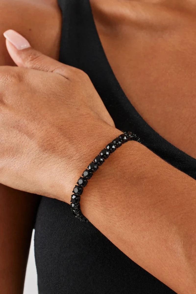 Fekete Tennis Karkötő