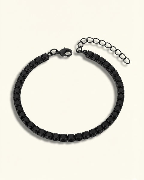 Fekete Tennis Karkötő