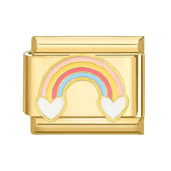 Rainbow Heart Charming