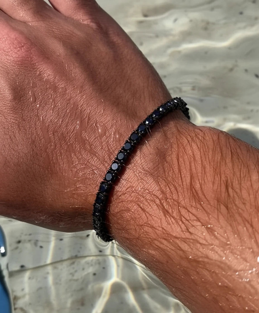 Fekete Tennis Karkötő