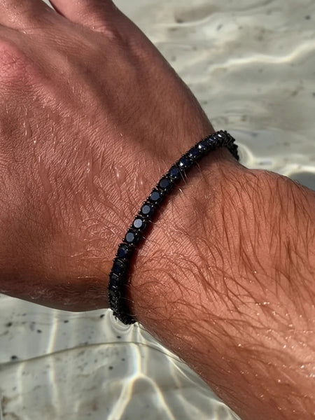 Fekete Tennis Karkötő